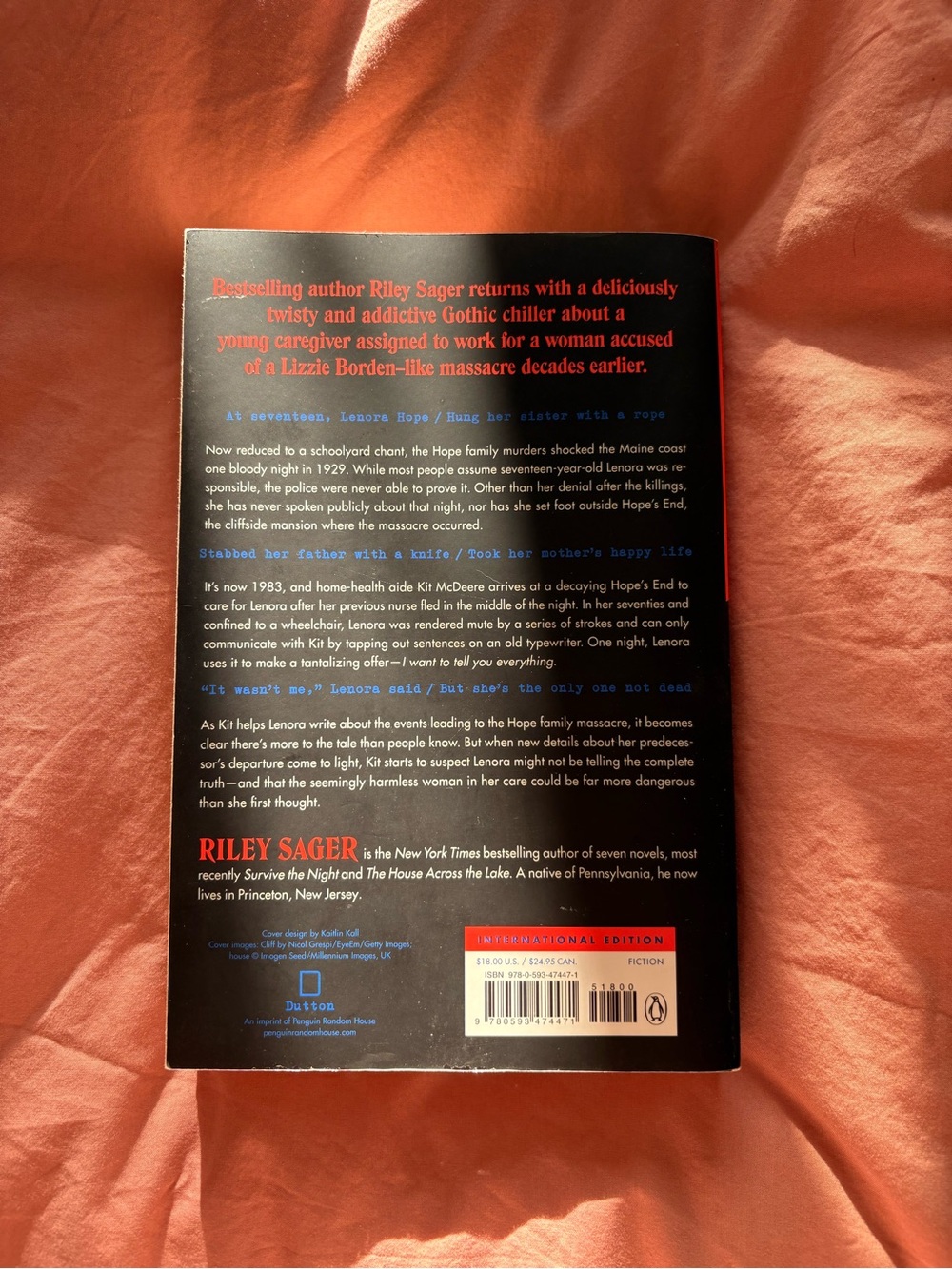 The Only One Left - Riley Sager | Book - Picture 2 of 3